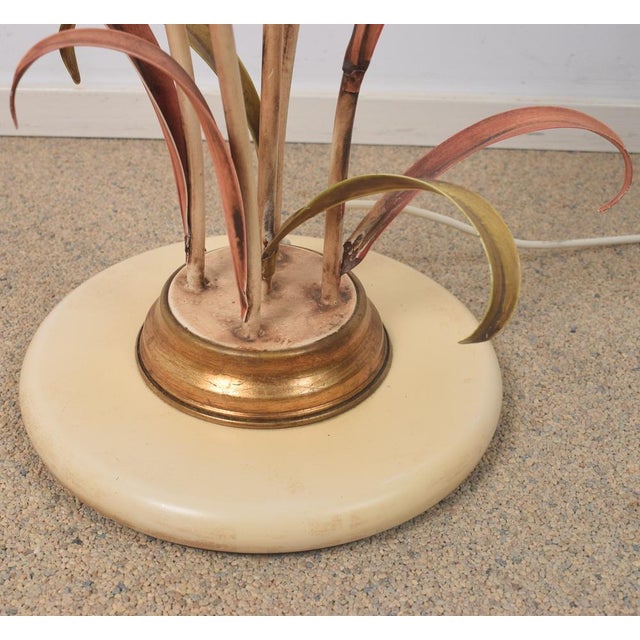 Metal Vintage Flower Floor Light, 1970s For Sale - Image 7 of 16