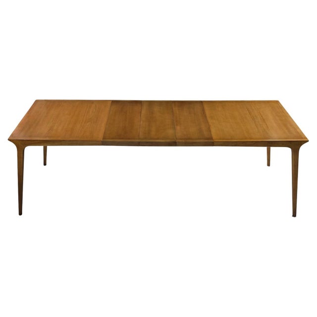 Mid-Century Modern 1950's Drexel Profile K44 Extending Dining Table by John Van Koert For Sale - Image 3 of 12