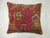 Raspberry Turkish Rug Pillow For Sale - Image 4 of 5