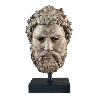 Unknwon, Sculptural Bust on a Base, 1800s, Bronze For Sale