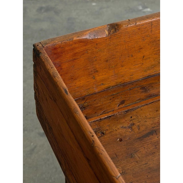 Wood 1940s Rustic Bucket Bench Cabinet For Sale - Image 7 of 12