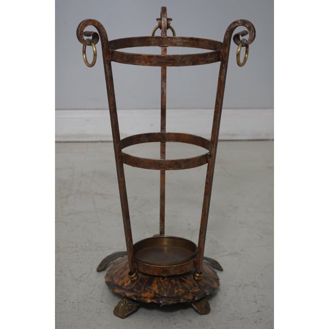 Maitland - Smith Maitland Smith Bronze Turtle Base Umbrella Stand For Sale - Image 4 of 12