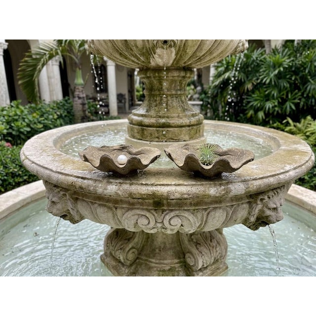 Pair of Vintage Cast Stone Faux Clam Shell Catchalls For Sale - Image 9 of 9