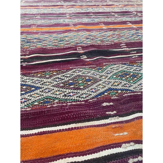 Antique Long Moroccan Kilim For Sale - Image 17 of 18
