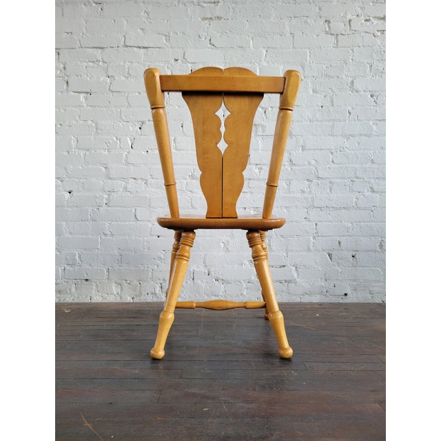 1950s Maple Dutch Brutalist Style Dining Chairs, Set of 6 For Sale - Image 9 of 15