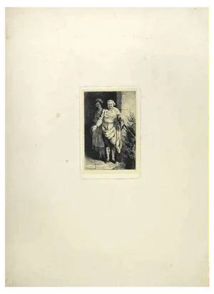 Gustave Donjean, The Costumed Characters, Etching, 1860s