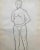 Figurative 1930s James Wilson Male Nude Figure Drawing For Sale - Image 3 of 3
