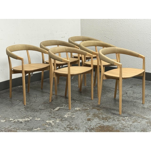 Design Plus Gallery presents a Set of Eight Irvine Leather Dining Chairs from West Elm. Designed to bring a clean, modern...