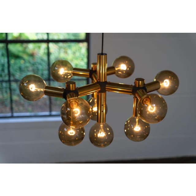 Atomic Chandelier by Trix & Robert Haussmann for Swiss Lamp International, 1960s For Sale - Image 10 of 15