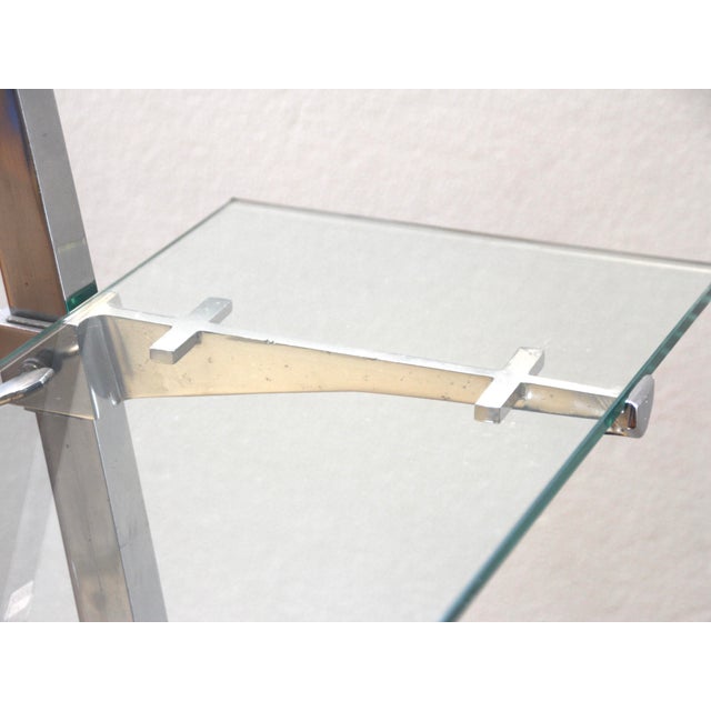 French Art Deco Etagere Shelf in Metal and Glass, 1930s For Sale - Image 13 of 14