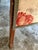 Antique Victorian Two-Panel Floral Fabric Folding Floor Screen With Finials For Sale - Image 13 of 18
