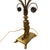 1930 Hollywood Regency Cast Bronze Scrolling Griffin Table Lamp W/ Lamp Shade For Sale - Image 10 of 11