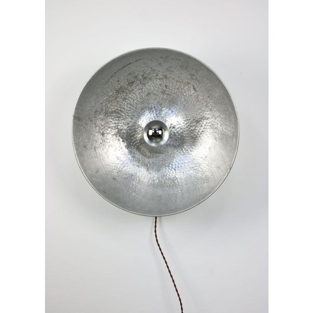 Large Vintage Aluminum Wall Lamp For Sale - Image 10 of 18