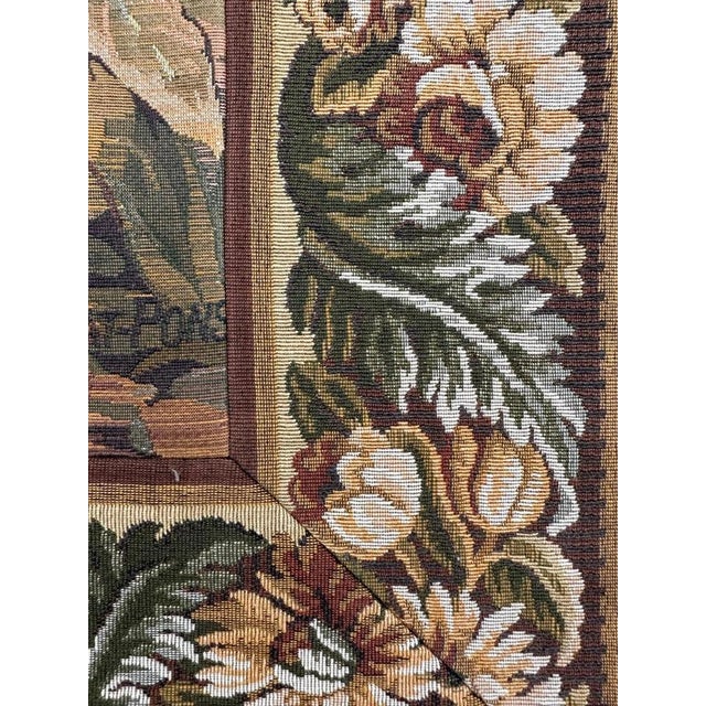 Vintage French Aubusson Style Jaquar Tapestry, 1980s For Sale - Image 13 of 18
