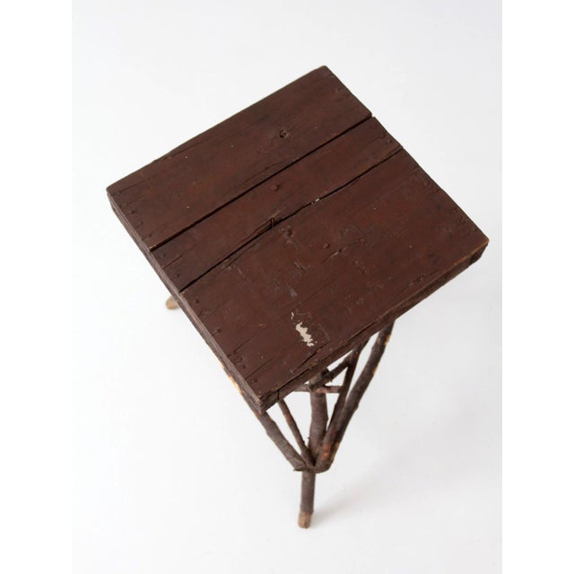 Antique Adirondack Twig Side Table For Sale - Image 6 of 18