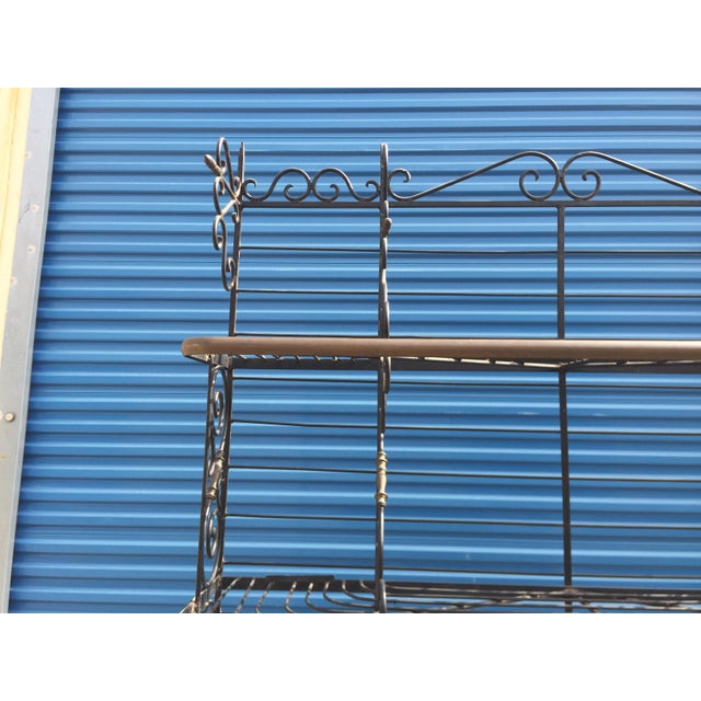 French Style Wrought Iron Bakers Rack Chairish
