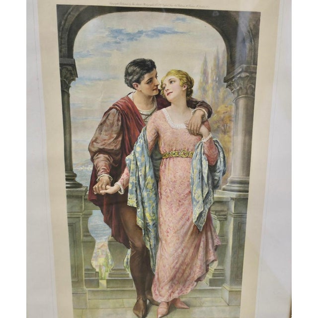 3, 19th Century Framed Pre Raphaelite Romantic Prints Love’s Awakening Whispers of Love First words of Love These are all...