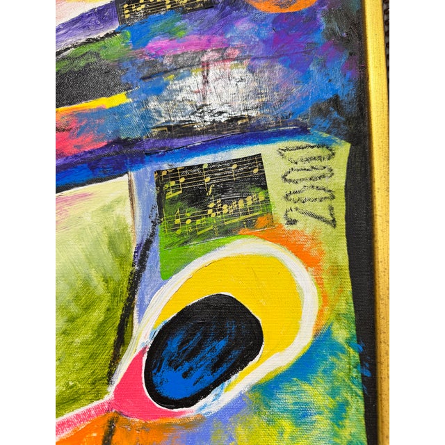 Sculpture Materials Large Contemporary Abstract Painting “My Dreams” Tyka 2000 For Sale - Image 7 of 11
