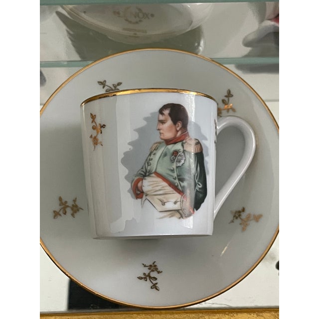 1900 - 1909 Small Gold Wall Display Antique Austrian Porcelain Angels Collection For Sale - Image 5 of 6