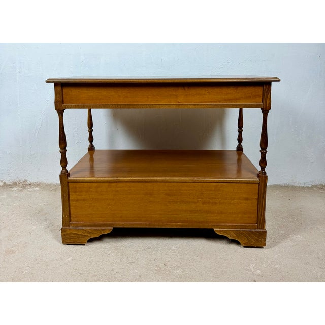 Brown Spanish Sideboard with Shelves and Six Drawers, 1980s For Sale - Image 8 of 14