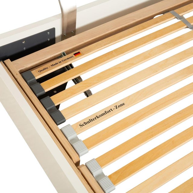 White White and Dark Grey Wooden Bed from Ligne Roset For Sale - Image 8 of 16