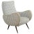 Mid-Century Wood and Fabric Armchair in the style of Marco Zanuso, Italy, 1950s For Sale - Image 13 of 13