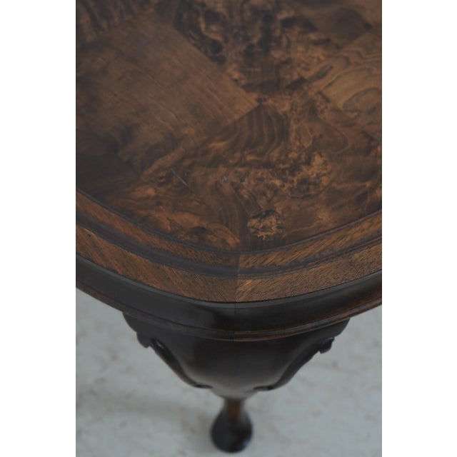Hekman Burl Walnut Coffee Cocktail Table For Sale In Philadelphia - Image 6 of 12