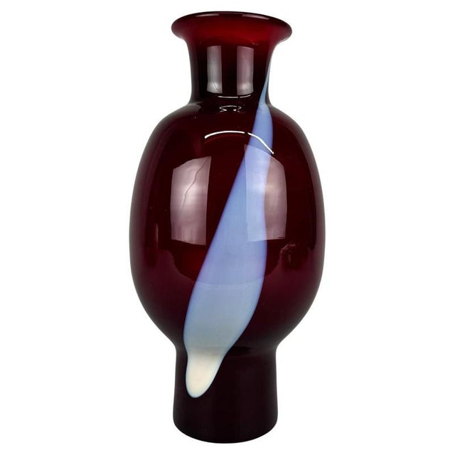 Glass Glass Vase by Zbigniew Horbowy, 1970s For Sale - Image 7 of 7