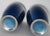 Blue Pair of Antique Japanese Cloisonné Cobalt Blue Enamel Vases With Cherry Blossom and Foliage Motif. For Sale - Image 8 of 8