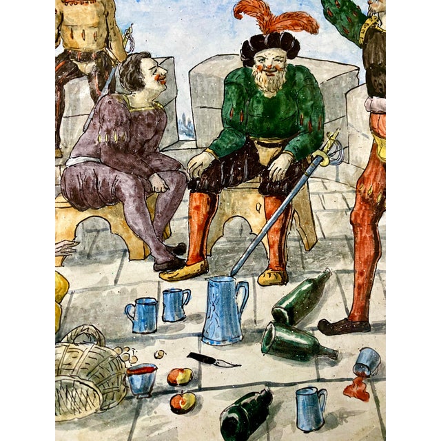 Majolica Earthenware Dish by Liautey Godefroy, 1892 For Sale - Image 4 of 11