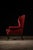 Antique Tufted Leather Armchair and Ottoman Set For Sale - Image 4 of 9