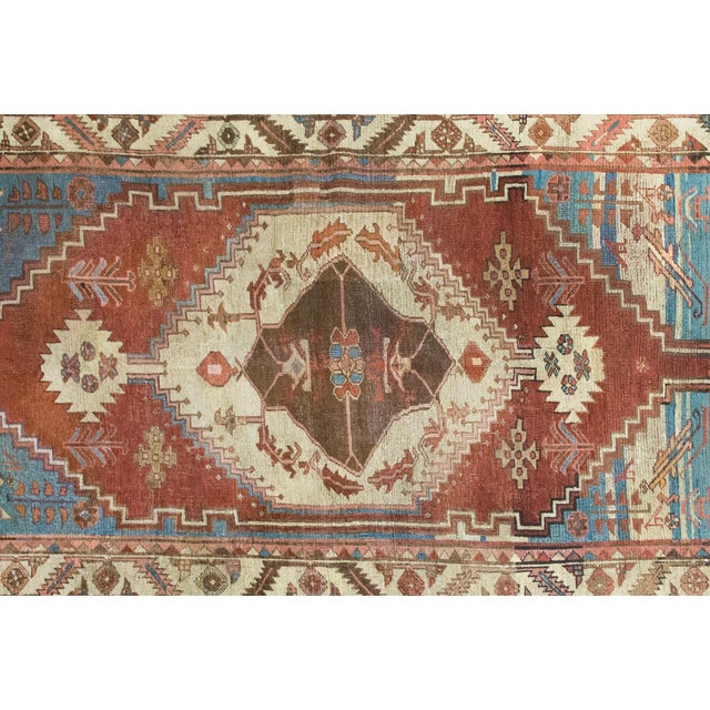 Brick Red Late 19th Century Bakshaish Rug For Sale - Image 8 of 15