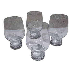 Alessi for Delta Airlines Set of Four Wine Juice Glasses Italy