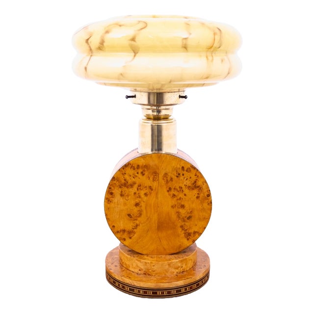 Mid-20th Century Art Deco Table Lamp, Poland, 1950s For Sale