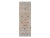 Tan Sickle Leaf Design Silk With Textured Wool Hand Knotted Oriental Runner Rug For Sale - Image 9 of 9