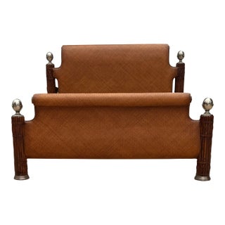 Thomasville Hemingway Collection King Size Rattan Bed For Sale