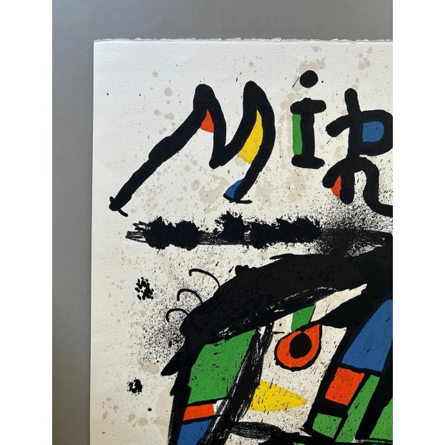 Poster for Joan Miro Exhibition at Galerie Maeght Lithograph printed in colours for an exhibition of Miro's work in Paris...
