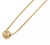 Contemporary Diamond Star Burst 14k Yellow Gold Ball Pendant & Flex Mesh Necklace For Sale - Image 3 of 6