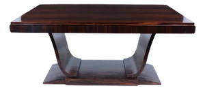 Art Deco French Dining Table in Macassar Ebony, 1925