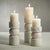 Contemporary Marrakesh Marble Pillar Candle Holders, Set of 2, Large For Sale - Image 3 of 4