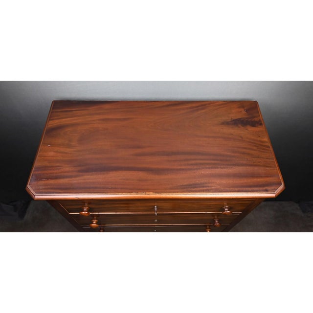 19th Century Late 19th Century Mahogany Chest of Drawers For Sale - Image 5 of 18