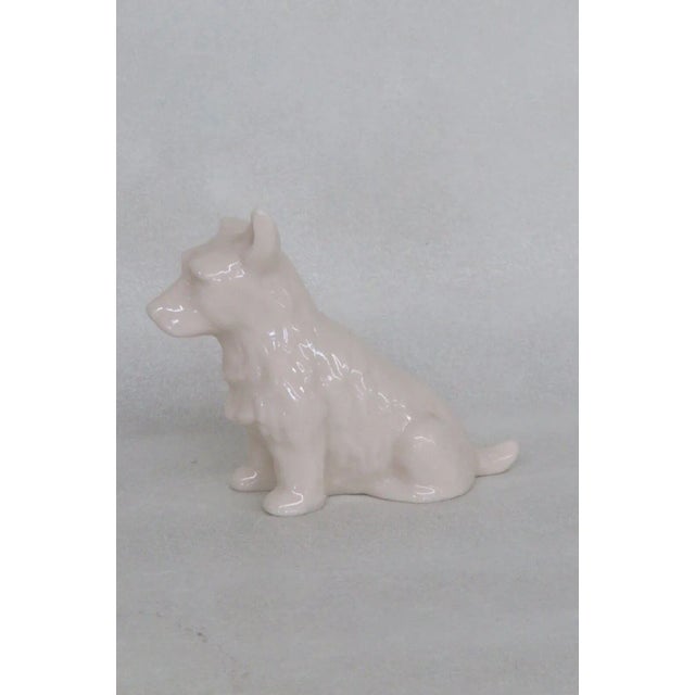 Belleek Ireland Porcelain White Dog Figurine Scottish Terrier For Sale In Miami - Image 6 of 13