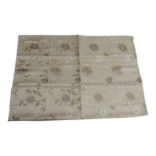 Vintage Silk Obi Textile Fragment For Sale