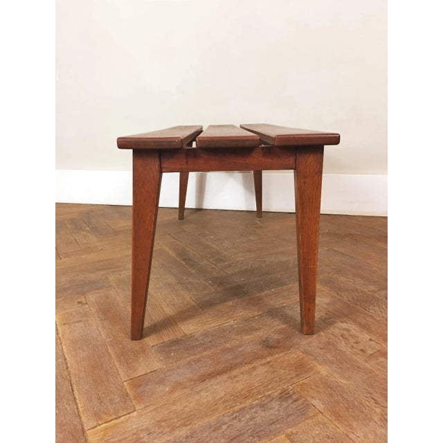 Danish Oak Bench, 1950 For Sale - Image 4 of 8