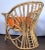 Brown Mid Century Circle Sided Rattan Arm Chairs - a Pair For Sale - Image 8 of 11