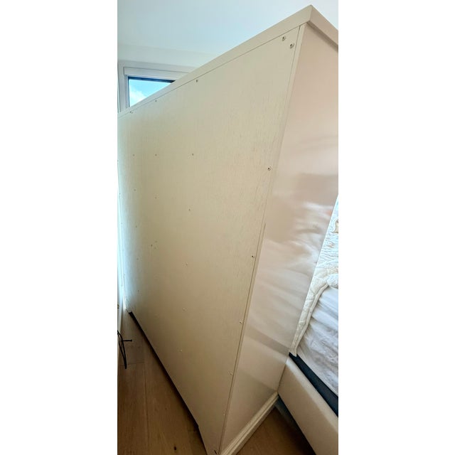 Ethan Allen Ethan Allen White Bow Front Dresser With Ring Pull Hardware For Sale - Image 4 of 6