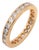 Vintage Diamond 14k Yellow Gold Eternity Band, Size 6.25 For Sale