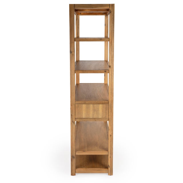 2020s Lark Natural Wood Etagere, Light Brown For Sale - Image 5 of 7