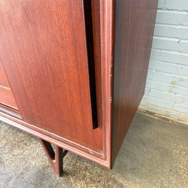 Brown 1960s Teak Danish Highboard For Sale - Image 8 of 9