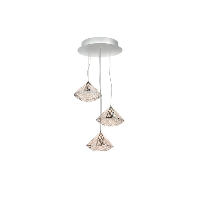 Contemporary Diamond Arabesque Pendant Chandelier from VGnewtrend For Sale - Image 3 of 4